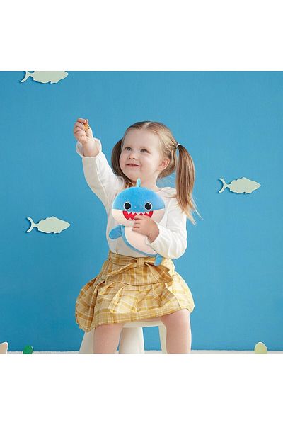 rexa Valman Shark Cuddly Toy – Fluffy Cute Shark Plush Doll, Soft Baby Shark Stuffed Animal