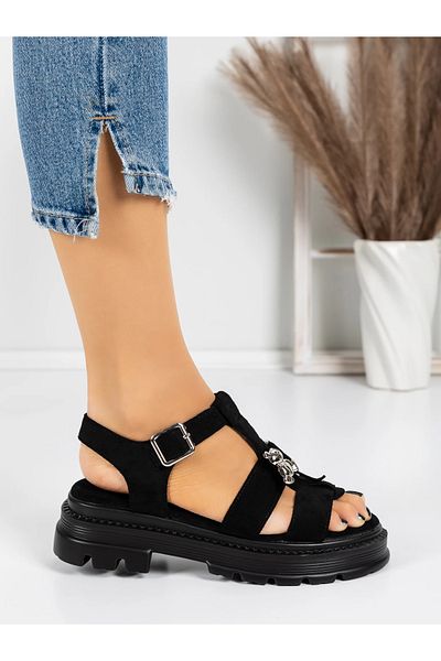 mei Sandale Dama cu Platforma 5HXS10 Negru | Mei