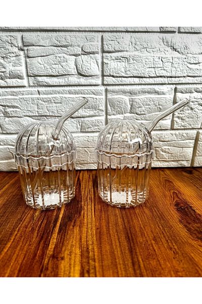 CEZVE HOME 2 Pieces Mica Heat Resistant Pinterest Cup Coffee and Presentation Cup 430 ml (Cleaning Brush Gift)