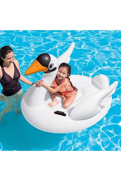 Intex Swan Ride-On Inflatable Pool Float 2.87m x 1.93m x 1.65m