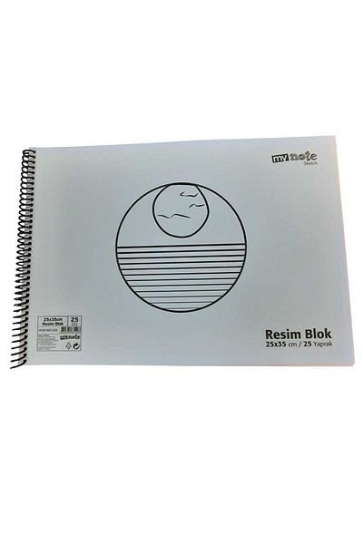 Mynote 25X35 Plastic Cover 25 Leafs Picture Notebook