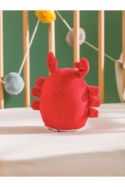 LC Waikiki Red Crab Figured Filled Plush Baby Throw Pillow 20 cm