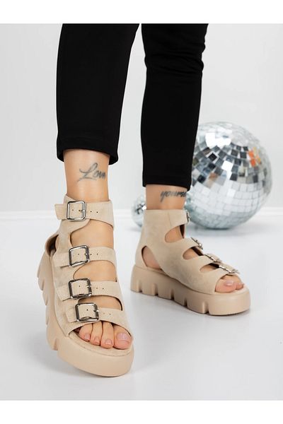 mei Sandale Dama cu Platforma 5HXS17 Bej | Mei