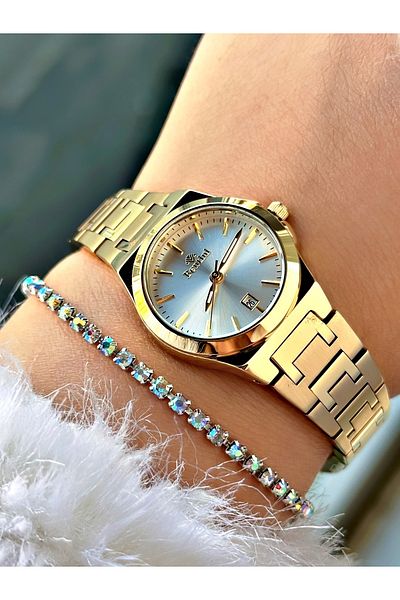 Bentini Women's Wrist Watch with Steel Band - Waterproof, Calendar, 2-Year Warranty