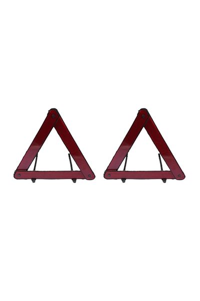 Halidi Triangle Reflector 2 Pieces Inspection Reflector Plastic Reflector