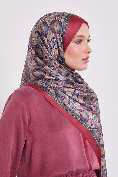 Levidor Reflection Pattern Indian Silk Shawl