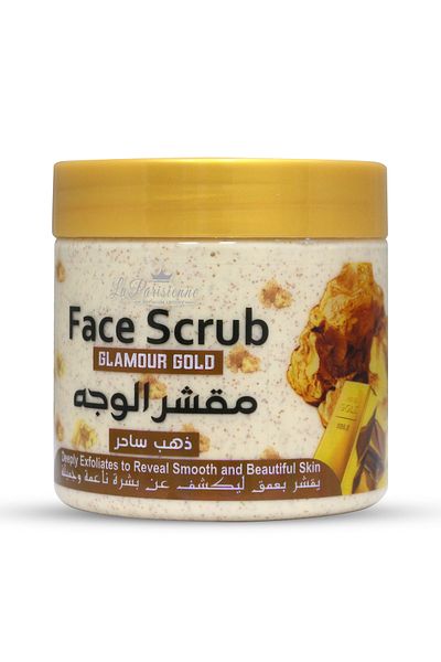 ECOLYTE+ La Parisienne Face Scrub, Deeply Exfoliates, Reveal Smooth & Beautiful Skin - (Glamour Gold, 500 ml)