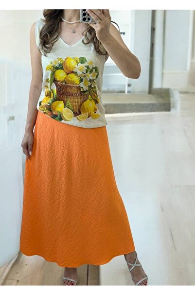 GLAMSI Fustă Damă din Vâscoză – Lejeră și Confortabilă