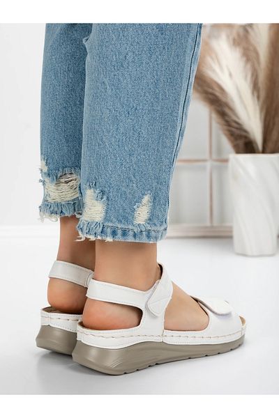 mei Women's Sandals with Low Sole 5GZ30 White | Mei