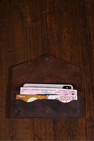 Derimoda Genuine Leather Handmade Long Wallet – Stylish and Durable for Women & Men