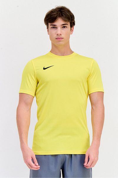 Nike Men Slim Fit Short Sleeve Training T-Shirt, Yellow