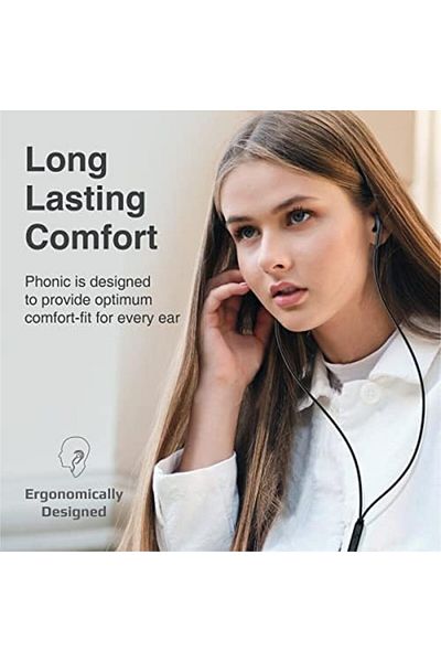 Promate Wired Earphones, Ergonomic In-Ear HD Bass Boost Earbuds with Mic, Noise Isolation, Call Func