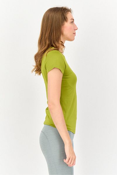 Nike Women Slim Fit Short Sleeves Training Top, Olive