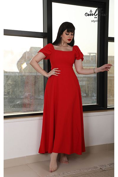 Stylish elegant red dress