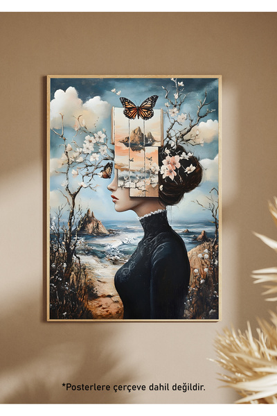 One Little Happiness Αφίσα HIGH MIND Αισθητική αφίσα τοίχου, αφίσα χωρίς πλαίσιο