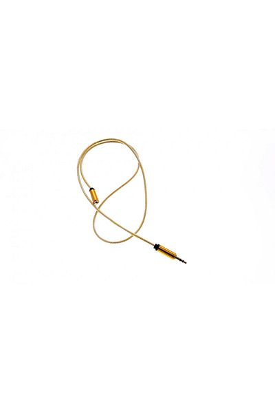 OEM Cablu Jack-Jack, T-M 100 cm, textil tip siret yellow - CJTMSY