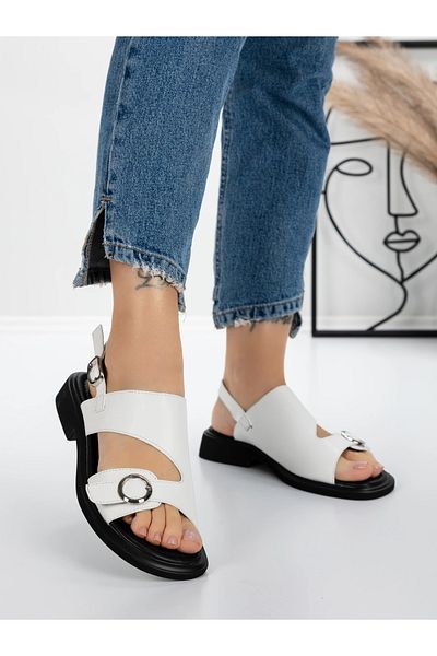 mei Women's Sandals with Low Sole 5SY6 White | Mei