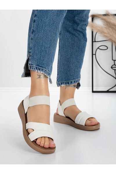 mei Women's Sandals with Low Sole 5XJ55 White | Mei