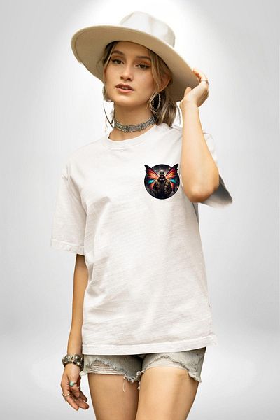 Angemiel تي شيرت Daily Camouflage Pattern Agent للرجال أبيض كبير الحجم للنساء والرجال مطبوع من الأمام