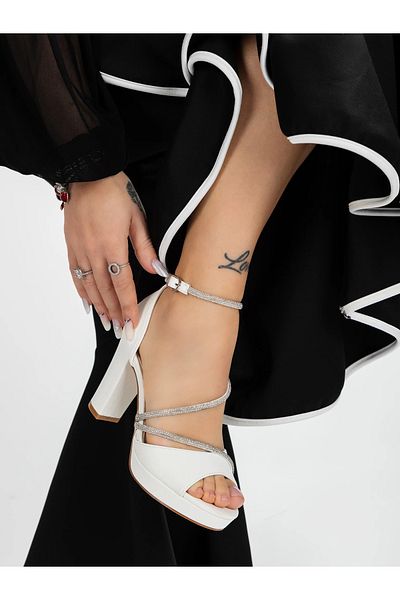 mei Women's Sandals with Heels and Platform 3XKK113 White | Mei
