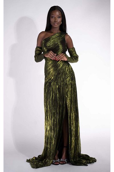 BOGAS Women's Long Green Penye Dress