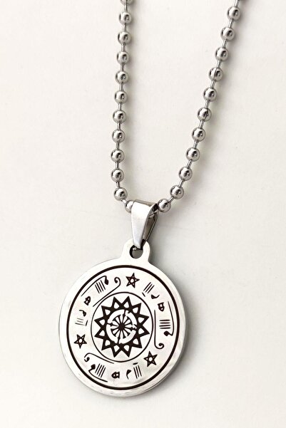 vogutima jewelery&silver by timuçin mavili روفاي قلادة من الفولاذ الأبيض الور...
