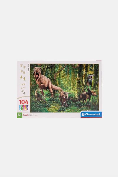CLEMENTONI Super Color Dino Puzzle 104 Pieces