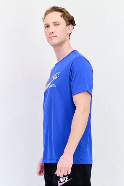 Nike Men Dri-Fit Short Sleeve Outdoor T-Shirt, Blue