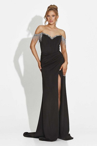 BOGAS Phylis Women's Long Black Dress