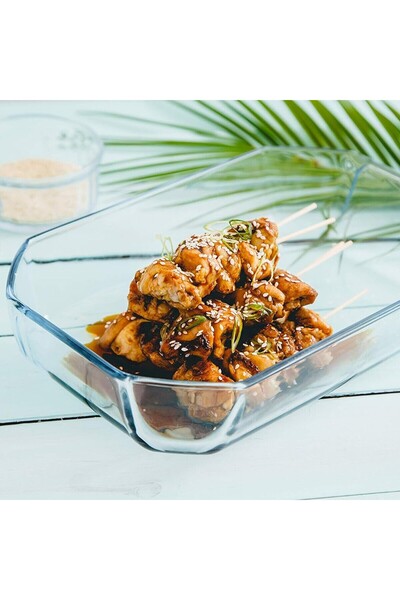 Pyrex Inspiration Rectangular Roasters Set of 2 – 2.5L & 3.2L Borosilicate Glass