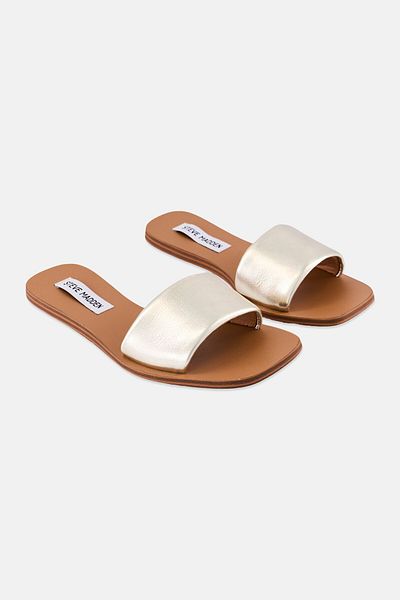 Steve Madden Women Greis Slip On Flats, Gold