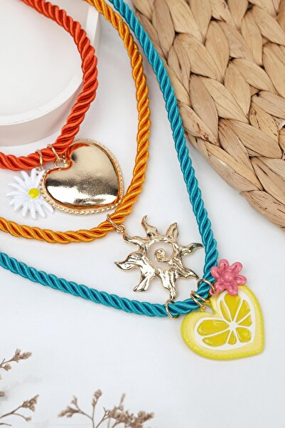 Jack Ferrero ÇOK RENKLİ LUXURY ÇELİK/KARARMA YAPMAZ /KADIN KOLYE