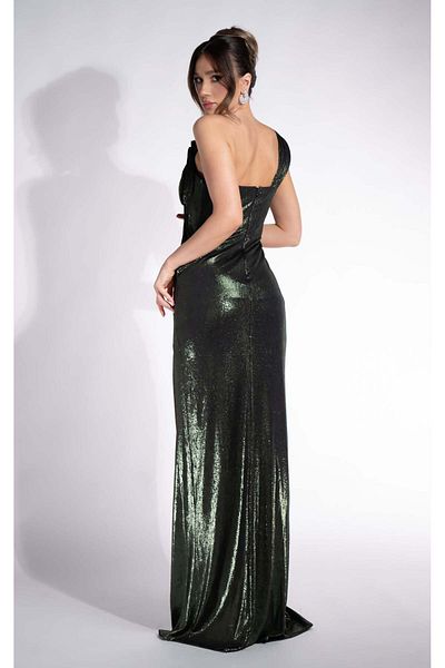BOGAS Chantela Green Long Women's Dress