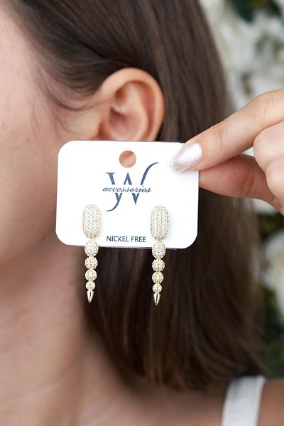 Jack Ferrero Luxury Steel/Not Darkening /Women's Earrings