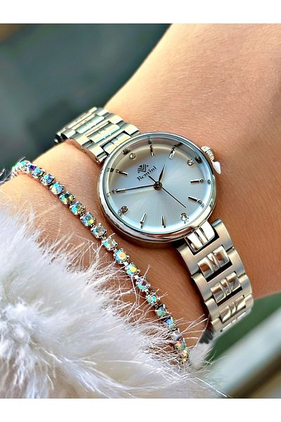 Bentini Women's Wrist Watch with Steel Band - Waterproof, Calendar, 2-Year Warranty