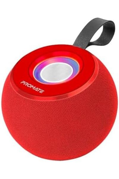 Promate LED Bluetooth Speaker, Dynamic 5W True Wireless Speaker with Long Battery Life, Micro SD Car