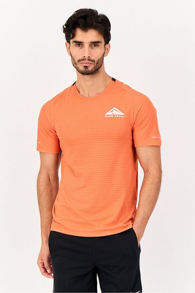 Nike Men Sportswear Fit Short Sleeve Training T-Shirt, Orange