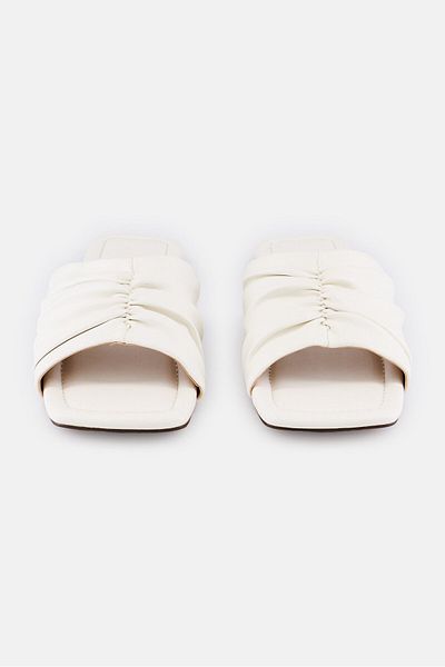 Steve Madden Women Midas Slip On Sandals, White