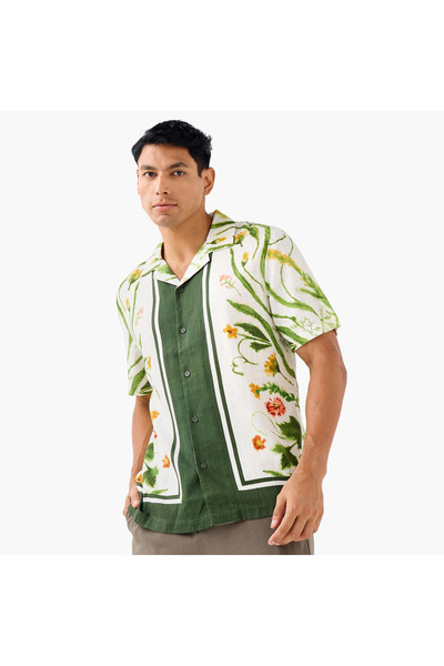 Iconic Floral Print Camp Collar Resort Shirt