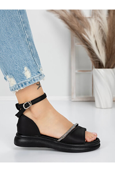 mei Sandale Dama cu Talpa Joasa 5WL22 Negru | Mei