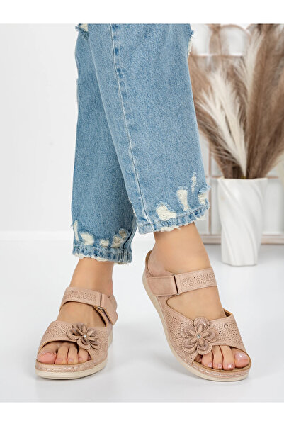 mei Γυναικεία Σανδάλια με Χαμηλή Σόλα 5GZ17 Ροζ | Mei