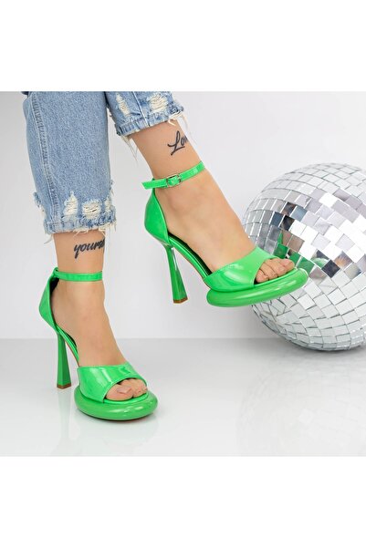 mei Women's Sandals with Thin Heel and Platform 2KV72 Green Melon