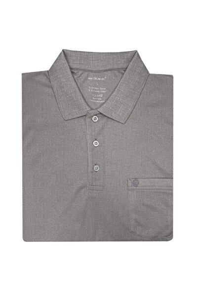 Ercan Ανδρικό κοντομάνικο μπλουζάκι Classic Fit με γιακά 7342