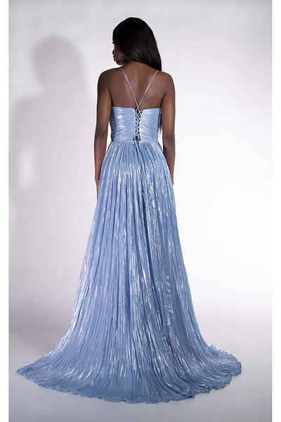 BOGAS Women's Long Dress Blue Edyna