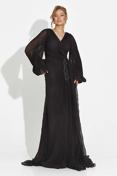 BOGAS Linares Long Black Women's Dress