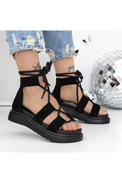 mei Γυναικεία Σανδάλια με Χαμηλή Σόλα 3HXS57 Μαύρα | Mei