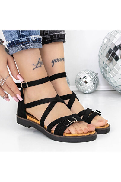 mei Sandale Dama cu Talpa Joasa 3H29 Negru | Mei