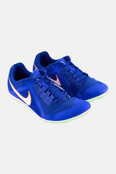 Nike Men Zoom Rival Track Spikes Cleats Lace Up Running Shoes, Blue