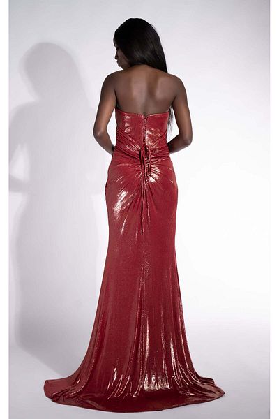 BOGAS Women's Long Red Dress Rahela
