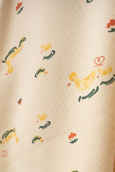 yukobaby bebeğiniz için en doğalı Duck Beige Natural Cotton 80X90 cm Single Layer Baby Blanket İrm96